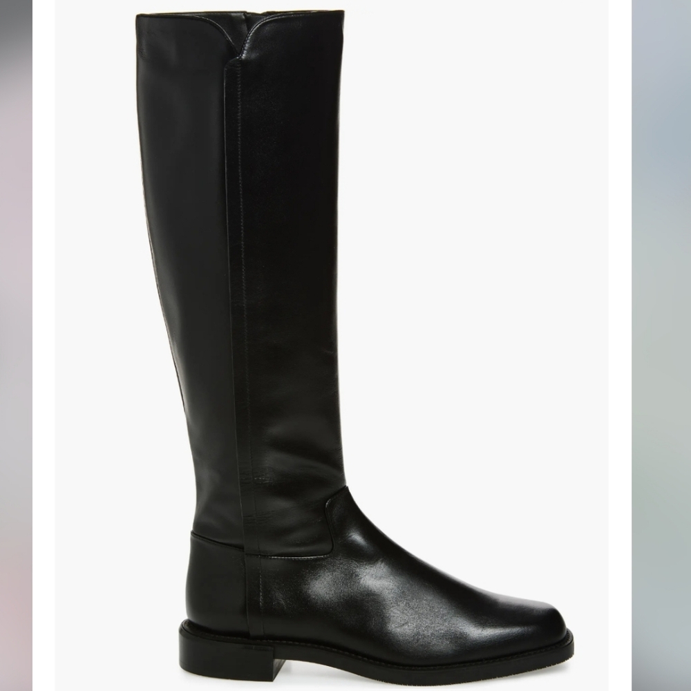 Stuart Weitzman Square Toe Riding Boot - image 1